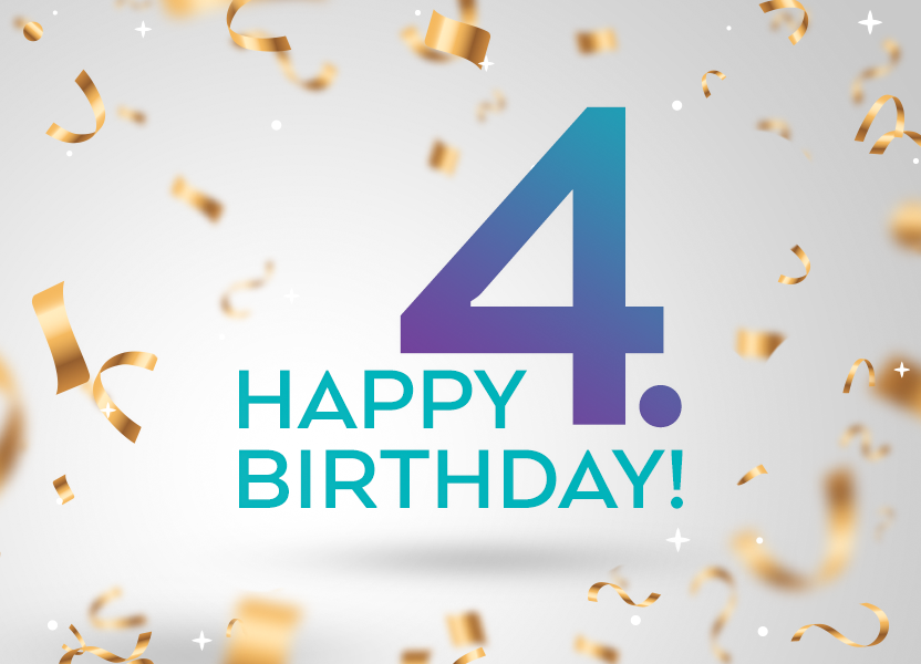 We celebrated our 4th birthday with even more satisfied clients, exciting projects, and new team members.